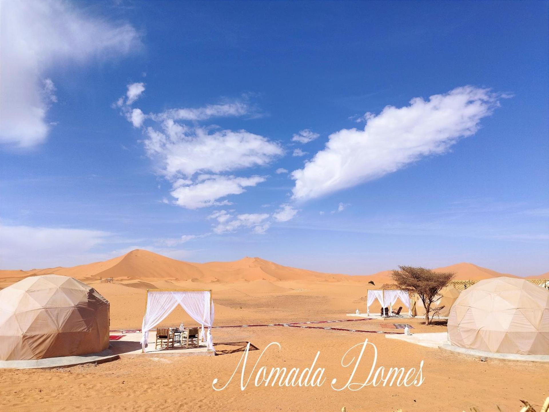 Hotel Nomada Domes Camp With Airco Merzouga Exterior foto